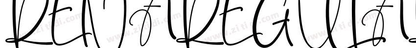 RENAREGULAR Regular字体转换